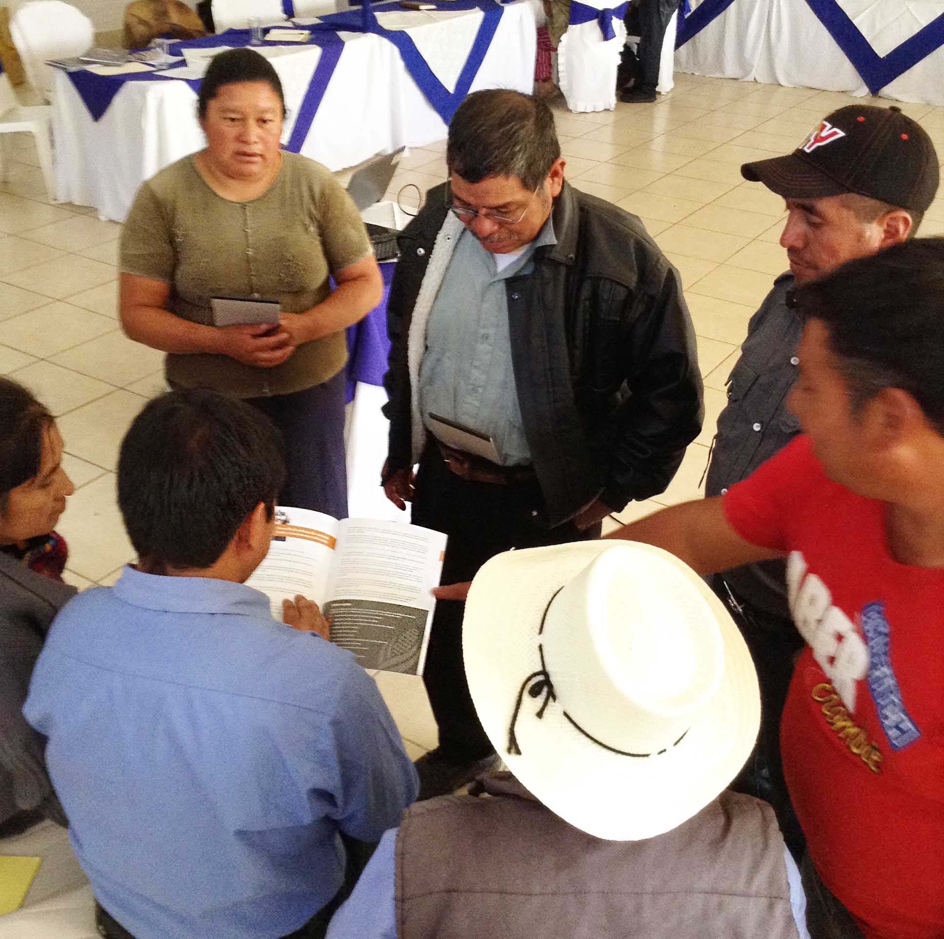 Training of local farmers in Guatemala