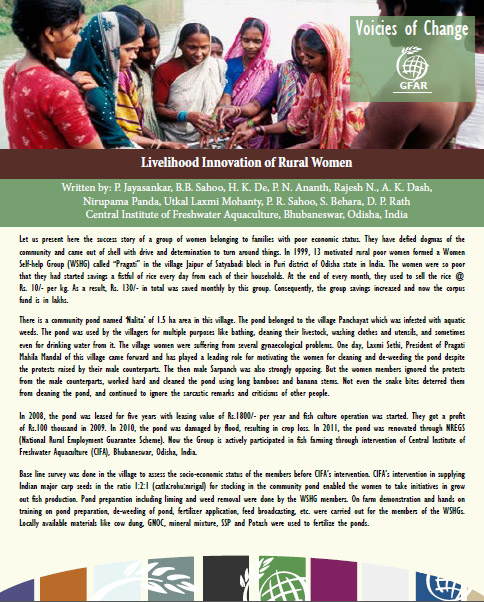 Livelihood Innovation of Rural Women 