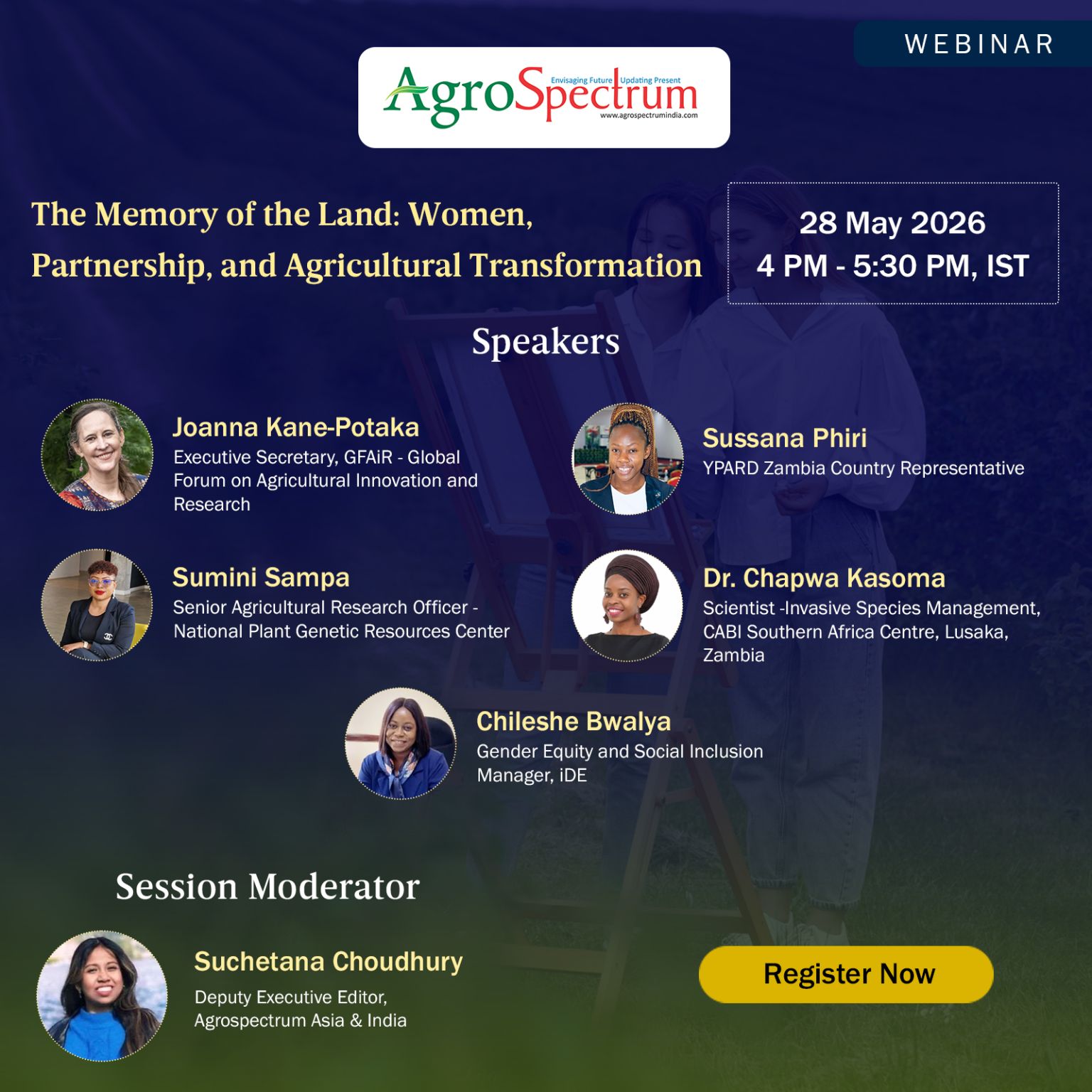GFAiR: Women Farmers webinar series - highlighting Women Farmers at the center of research and innovation