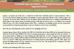 Sustainable Sugarcane Initiative - A Profitable Enterprise for Sugarcane Farmers